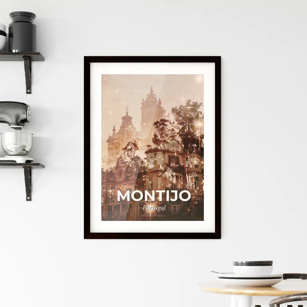 Montijo: Skyline Splendor in Pastel Hues Framed Print