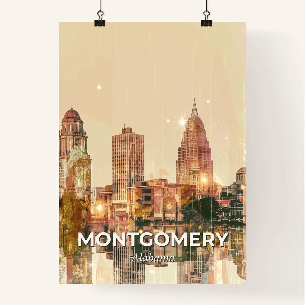 Montgomery: Double Exposure City Skyline Poster Poster