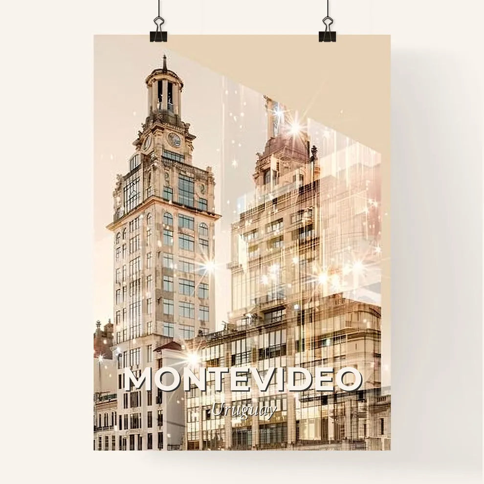 Montevideo City Dreamscape Poster Art Poster