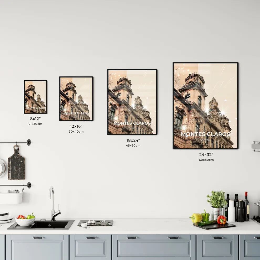 Montes Claros Skyline Architecture Double Exposure Artwork Office Art