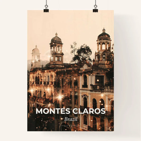 Montes Claros: Majestic City Skyline Poster Art Poster