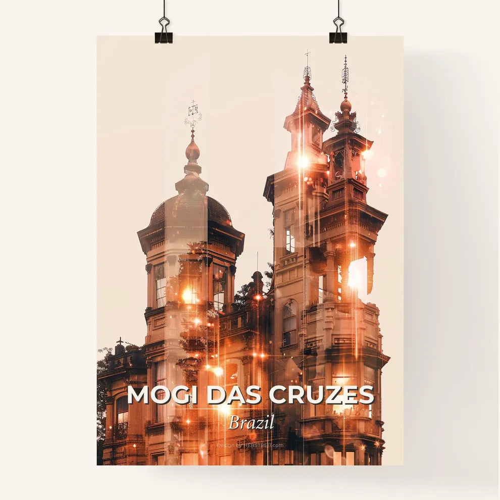Mogi das Cruzes: Local Landmarks in Composite Art Poster