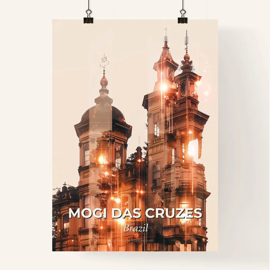 Mogi das Cruzes: Local Landmarks in Composite Art Poster