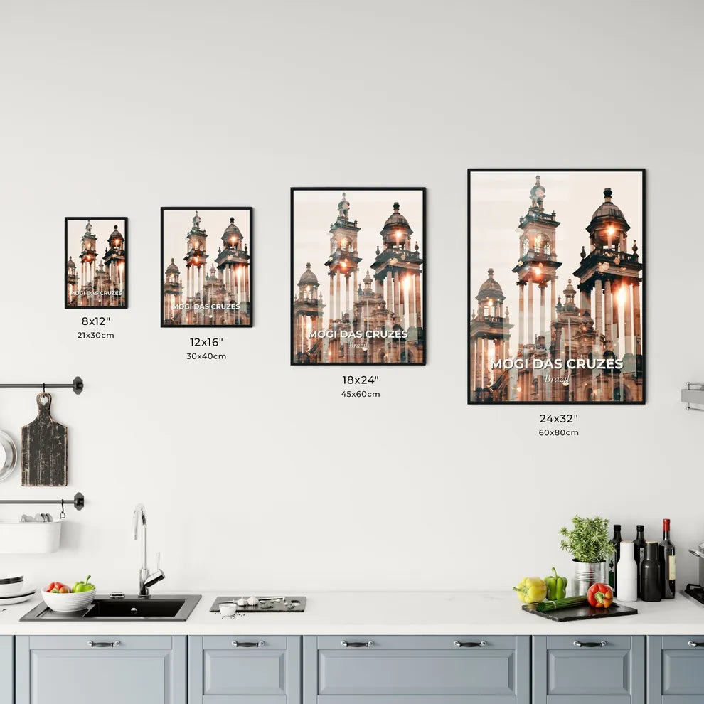 Mogi das Cruzes City Skyline Double Exposure Composite Art Office Art