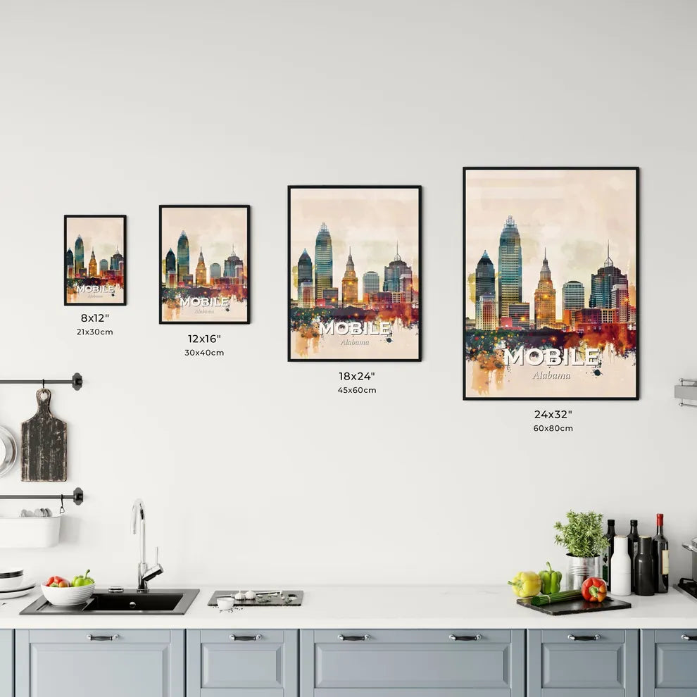 Mobile Skyline Sparkles Office Art