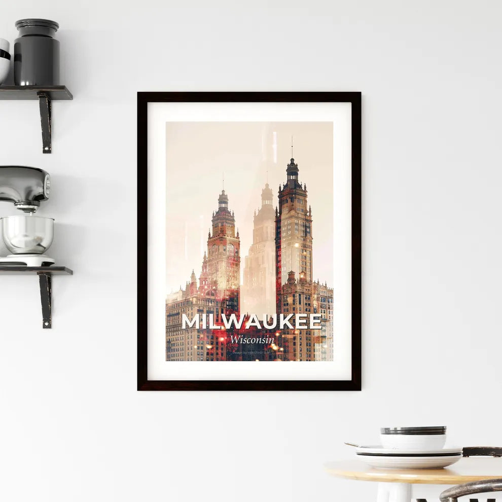 Milwaukee Skyline Serenity Poster Artwork Framed Print