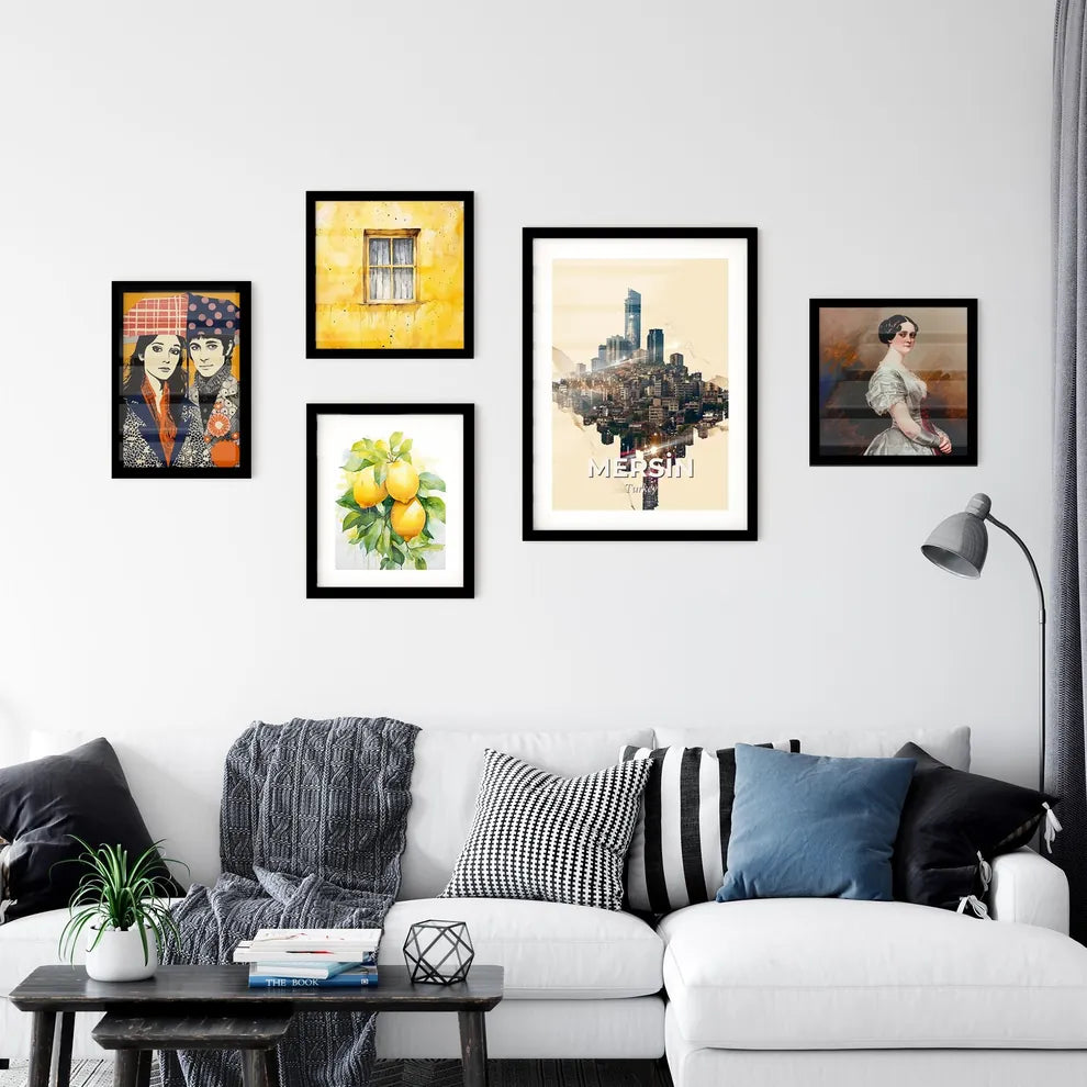Mersin Turkey Iconic Composite Skyline Art Wall Art