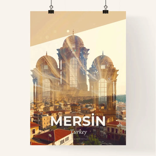 Mersin City Iconography Bright Poster Design Poster