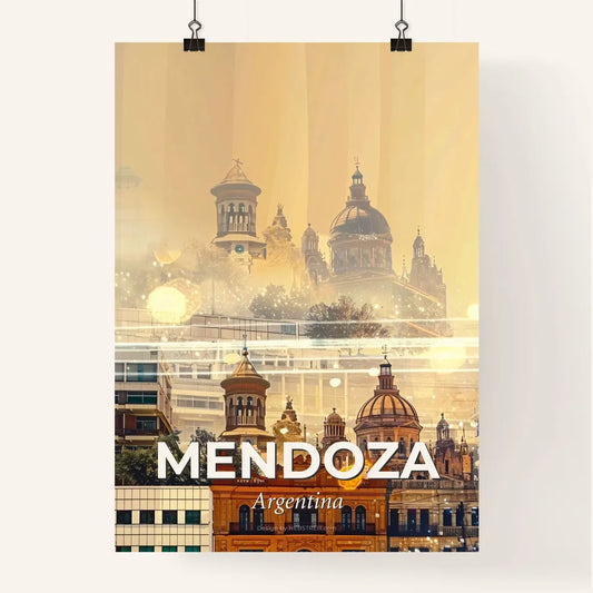 Mendoza's City Skyline Echoes of Argentina Poster