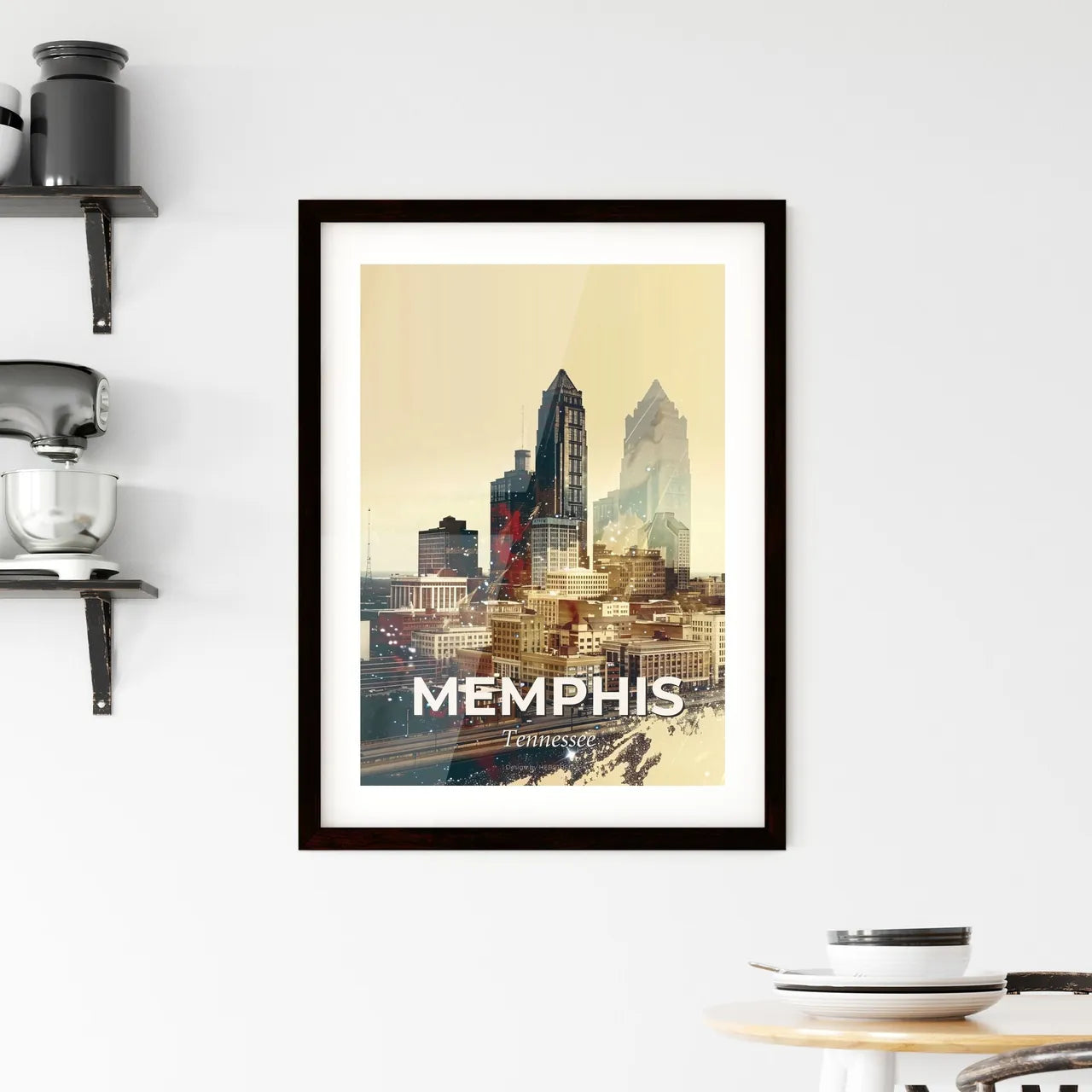 Memphis, Tennessee: City Architecture Print Poster Framed Print