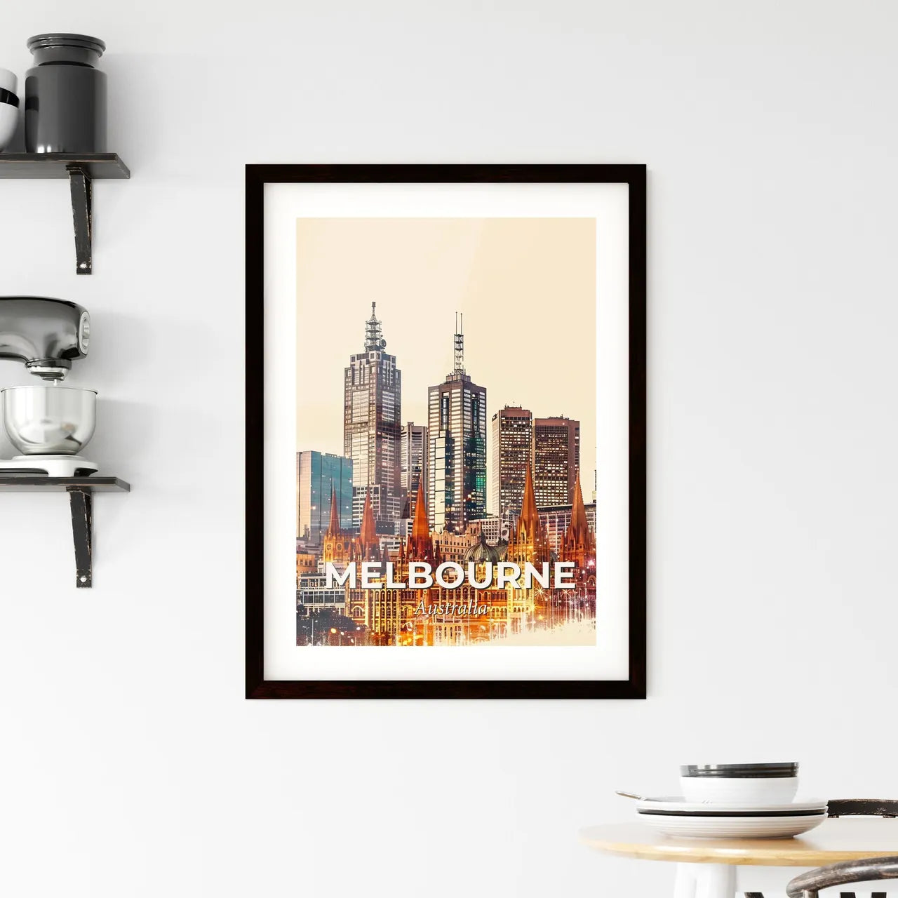 Melbourne Architectural Beauty Captured in Art Framed Print