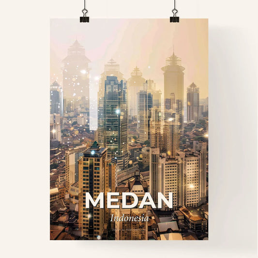 Medan Architecture Skyline City Art Print Poster