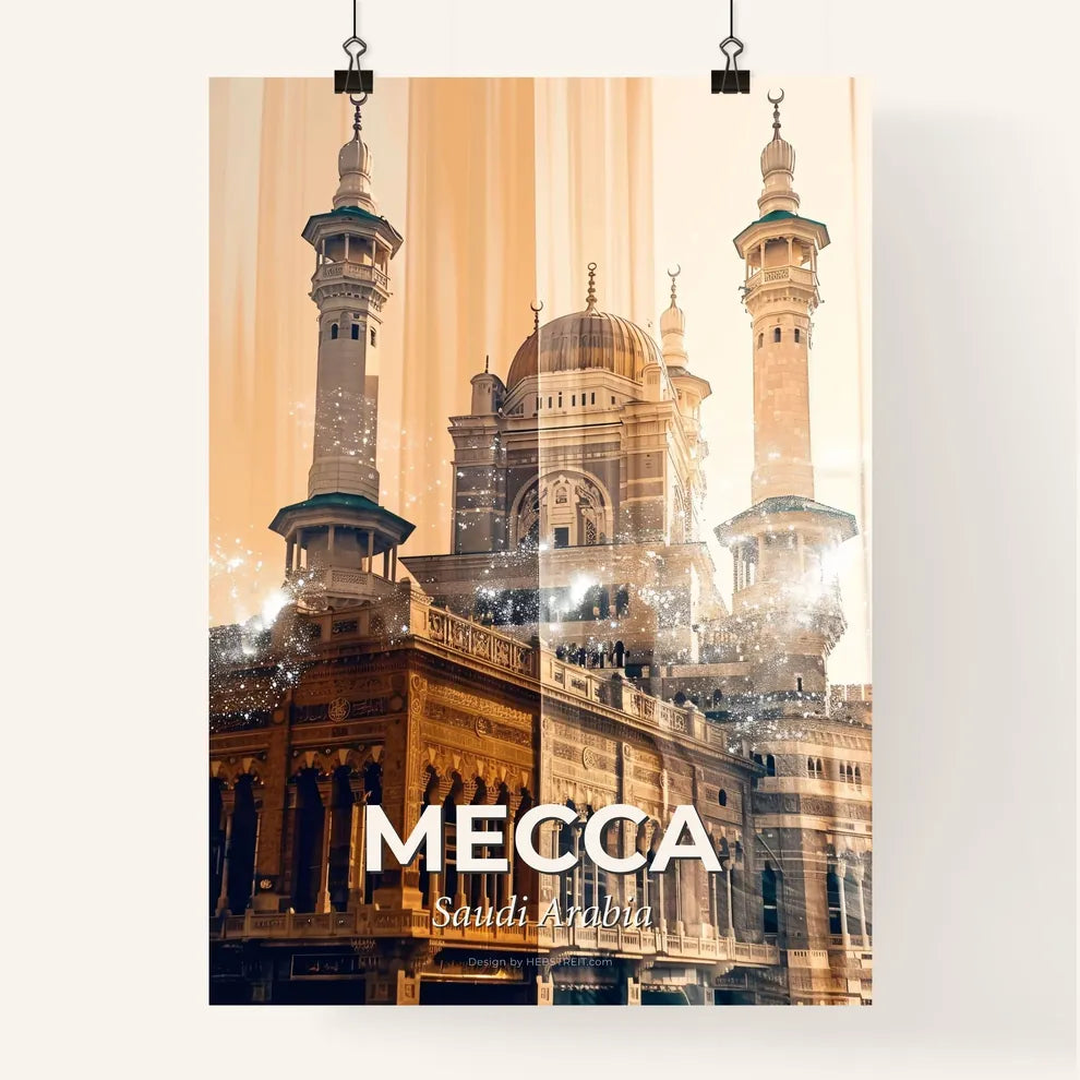 Mecca: Unveiling the Sacred City in Stunning Art Poster
