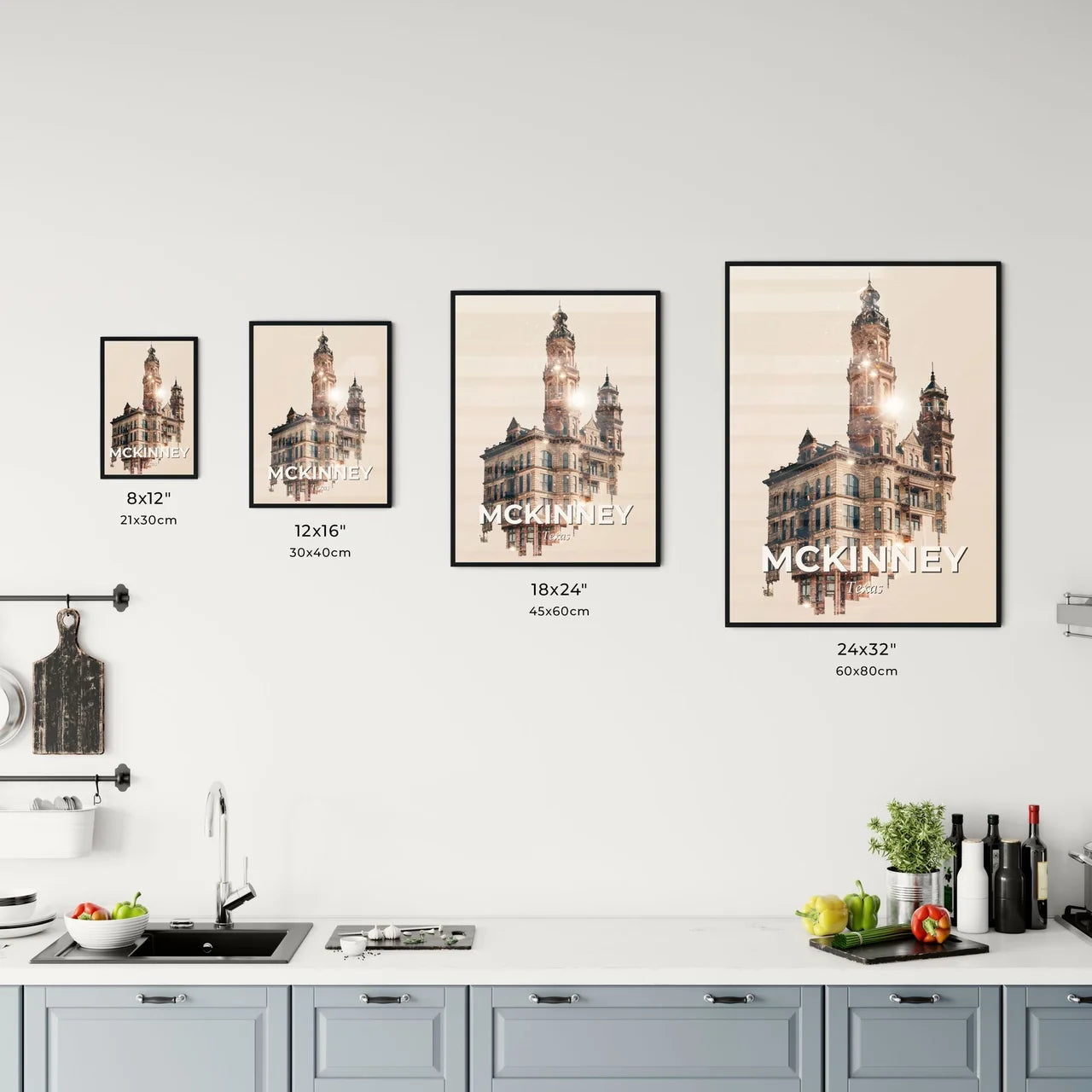 McKinney Cityscape Skyline Composite Office Art