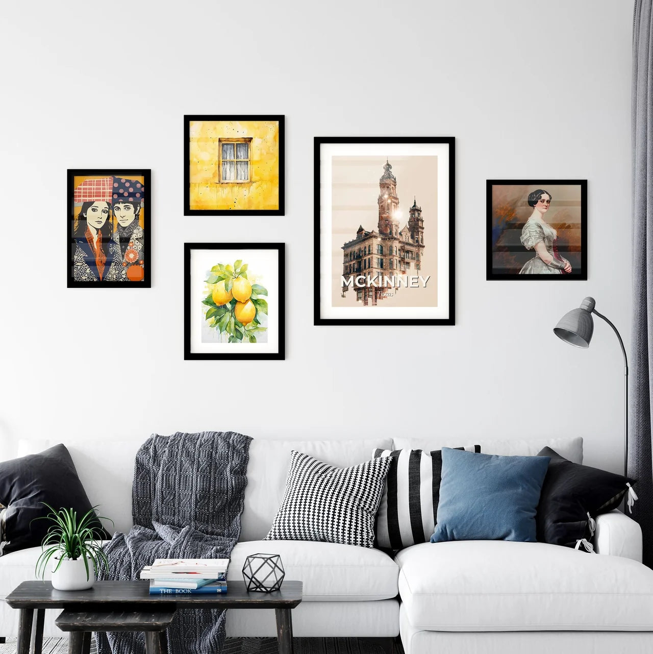 McKinney Cityscape Skyline Composite Wall Art