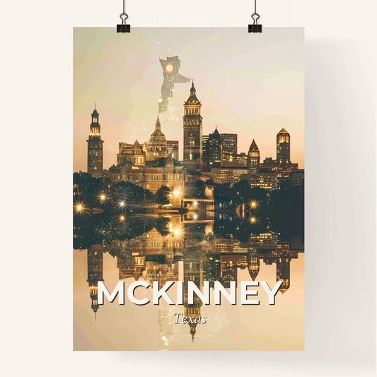 McKinney Skyline: Blending City and Charm Poster