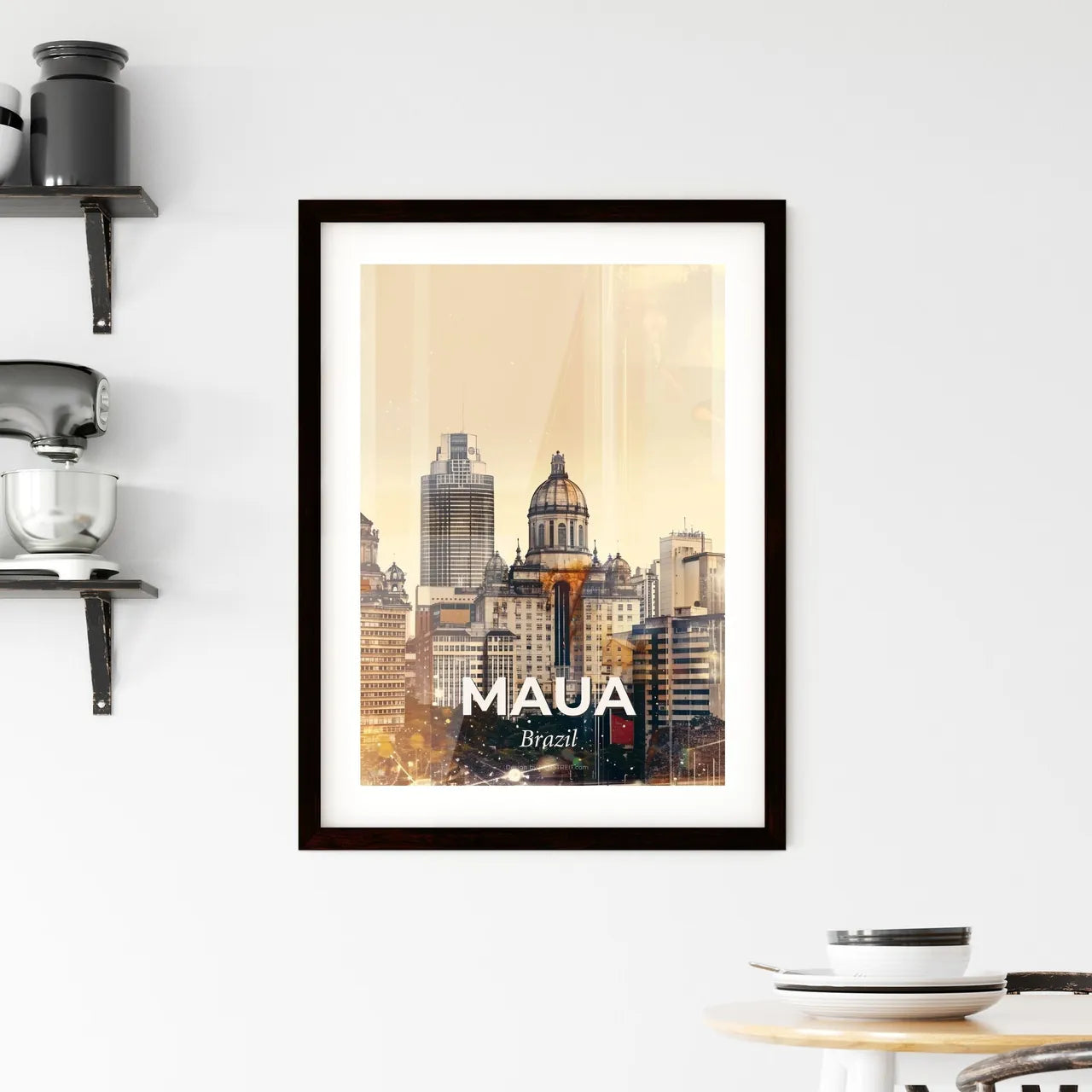 Maua City Symphony Framed Print