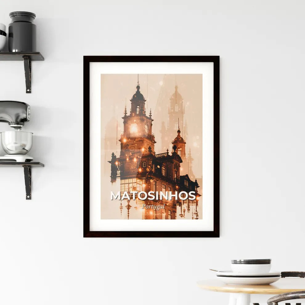 Matosinhos: City and Architecture in Double Exposure Framed Print