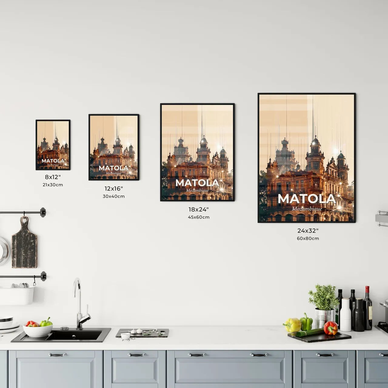 Matola Skyline Art Print Office Art