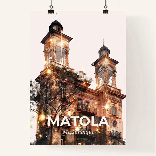 Matola Skyline Composite Art Vivid Backlights Poster