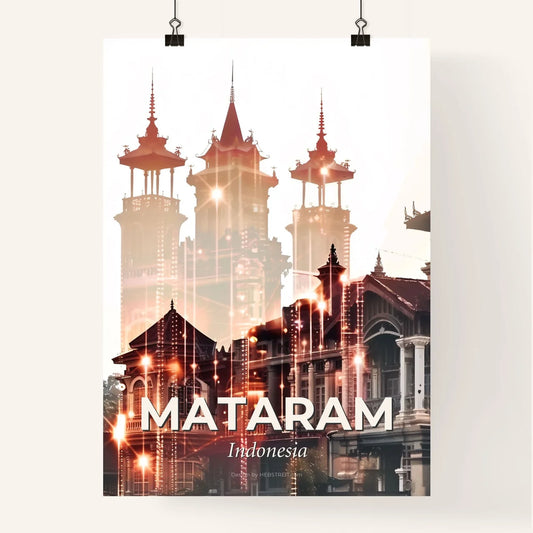 Mataram Indonesia Horizon Art Poster Poster
