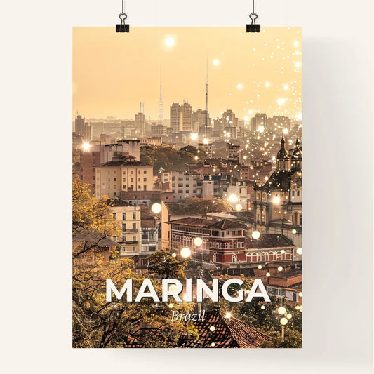 Maringa Skyscape: Brazil's Vibrant Horizon Poster
