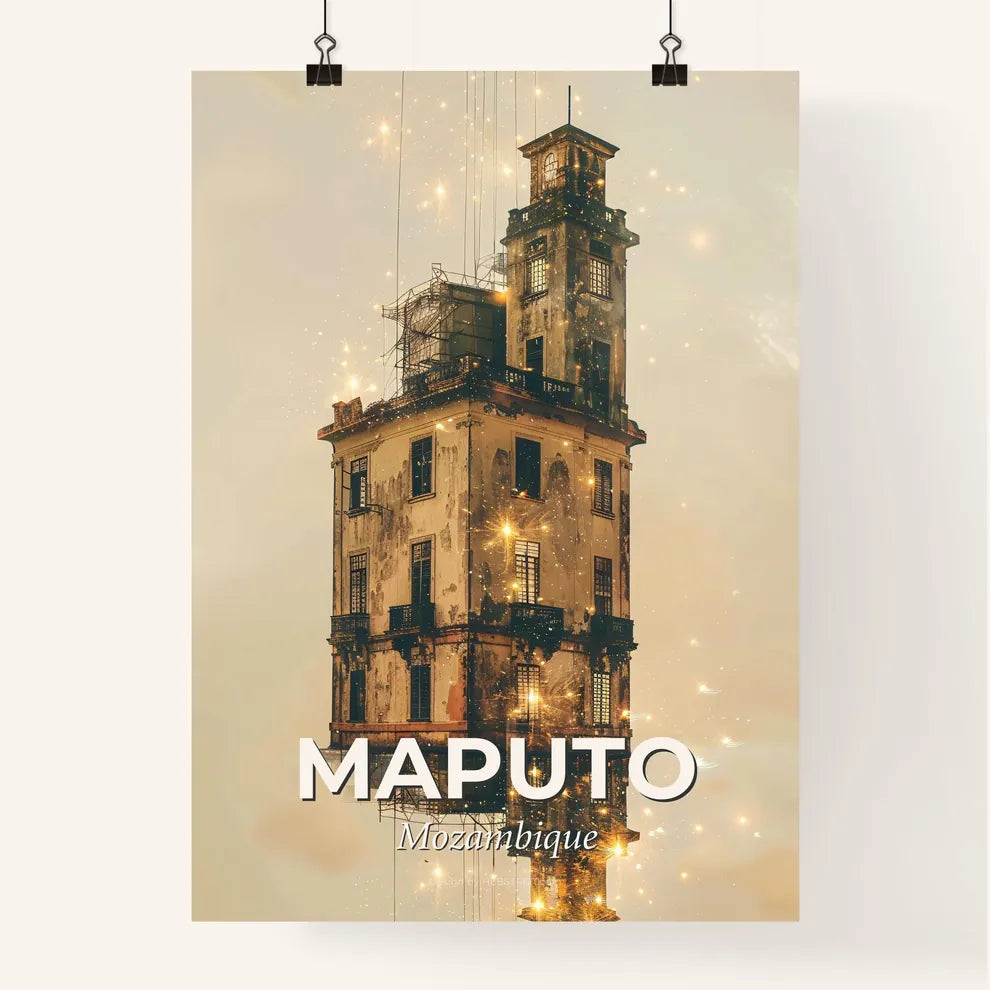 Maputo Mozambique Skyline Cityscape Poster Poster