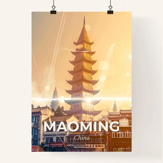 Maoming Skyline Icon Composite Art Poster Poster