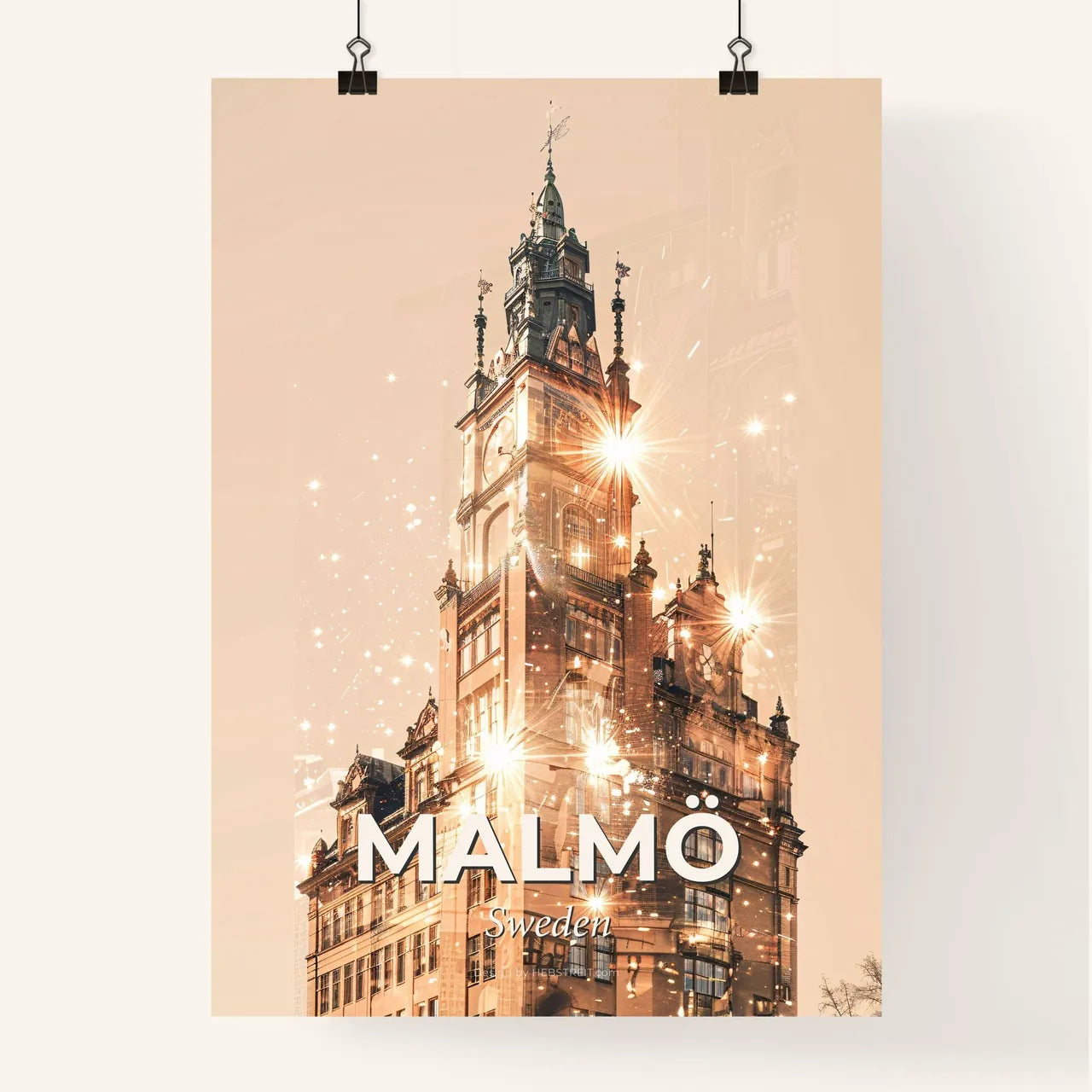 Malmӧ Skyline Poster