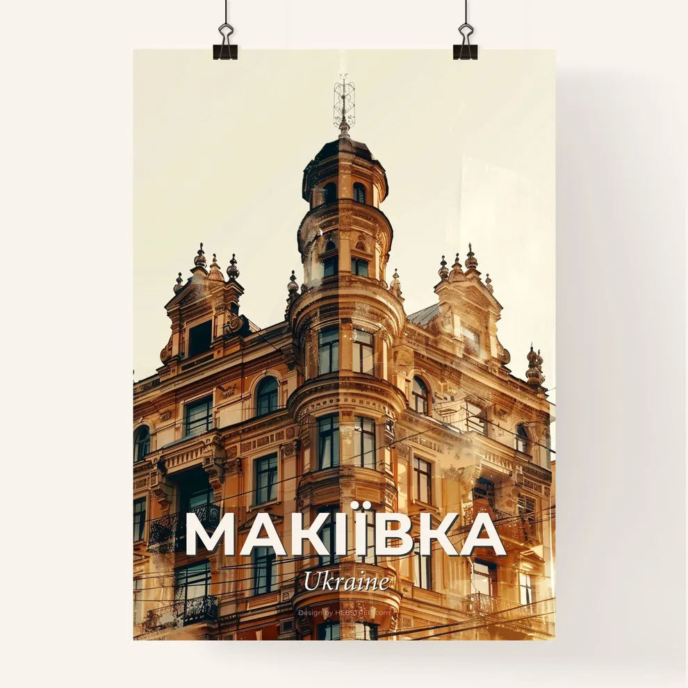 Makiivka Skyline Bright Beige Poster Art Poster