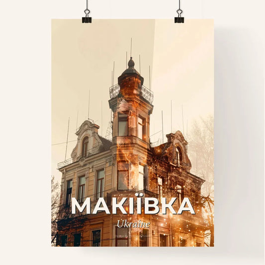 Makiivka Skyline Beauty in Dual Exposure Poster