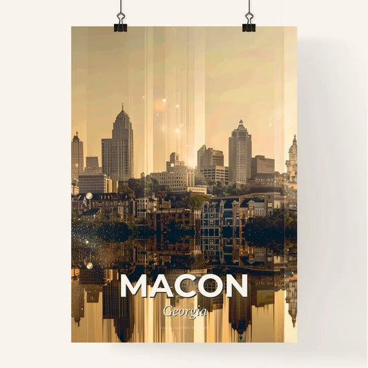 Macon, Georgia: Skyline Sparkle Symphony Poster