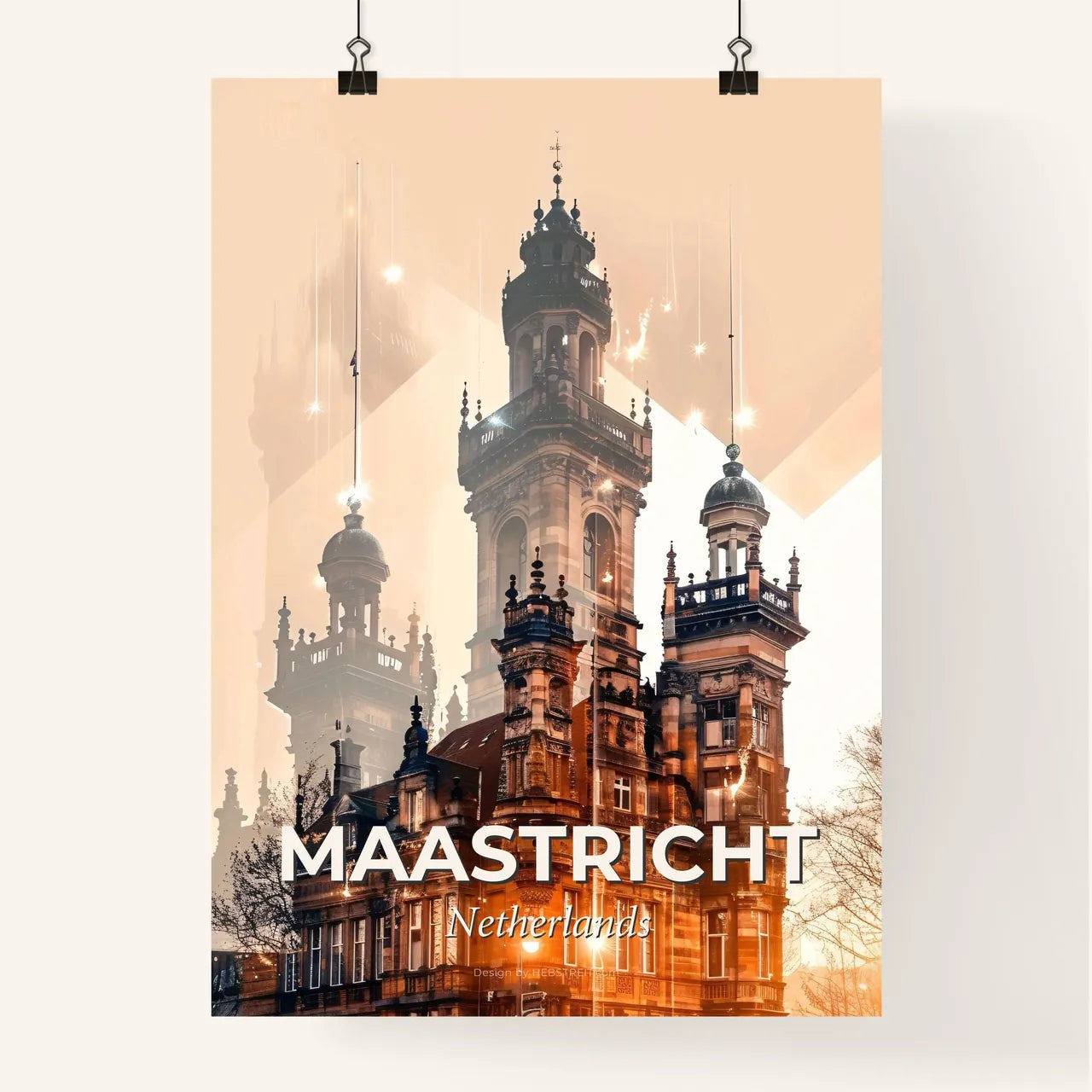 Maastricht: Skyline Reflections and Local Gems Poster