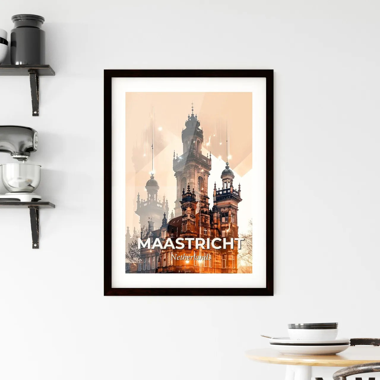 Maastricht: Skyline Reflections and Local Gems Framed Print