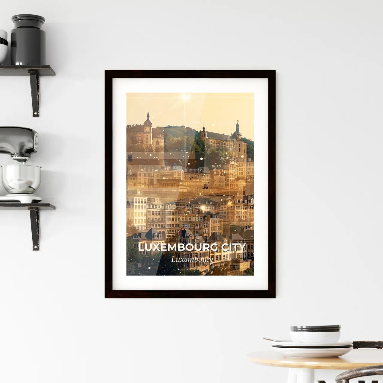 Luxembourg's Iconic Architecture Brilliance Framed Print