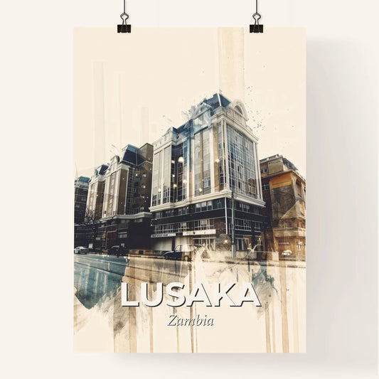 Lusaka, Zambia: Cityscape Art with Local Charm Poster