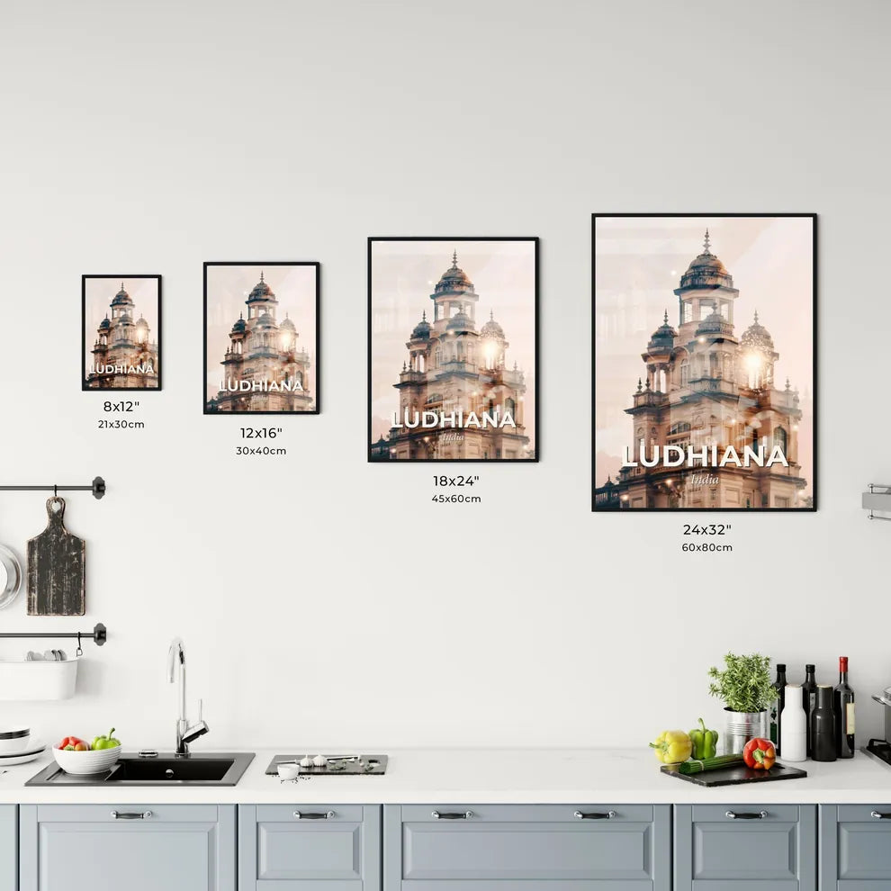 Ludhiana Skyline Artistic Double Exposure Office Art