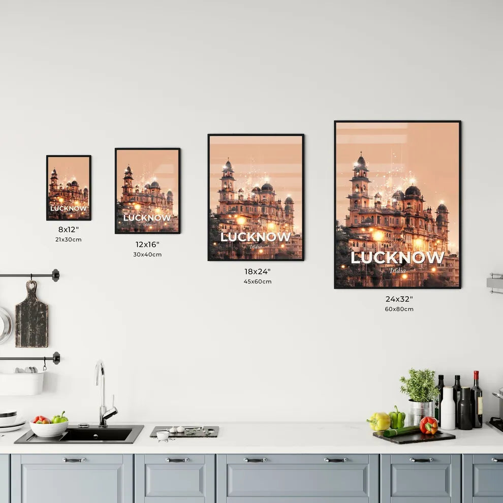 Lucknow, India: Local Reflections in Beige Office Art