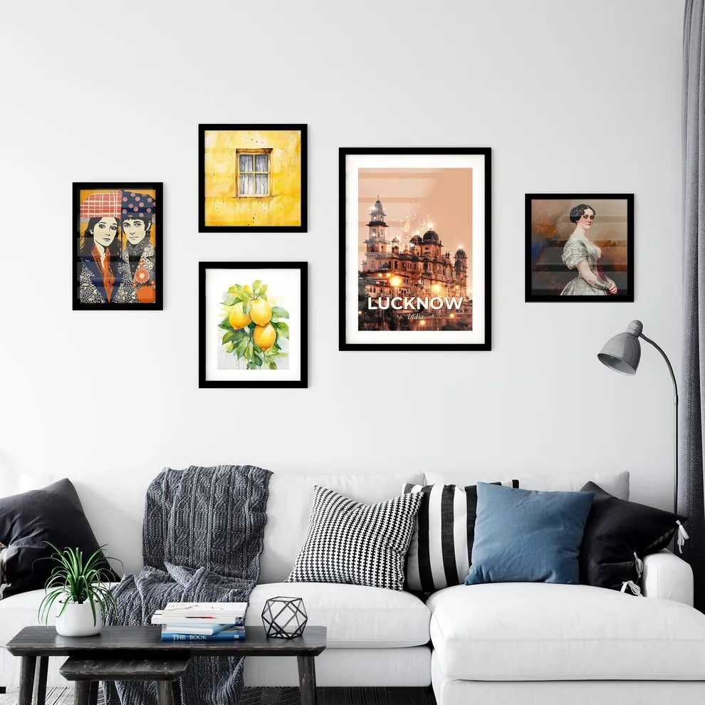 Lucknow, India: Local Reflections in Beige Wall Art