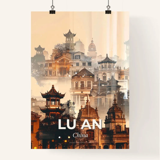 Lu An: Double Exposure Cityscape Art Poster