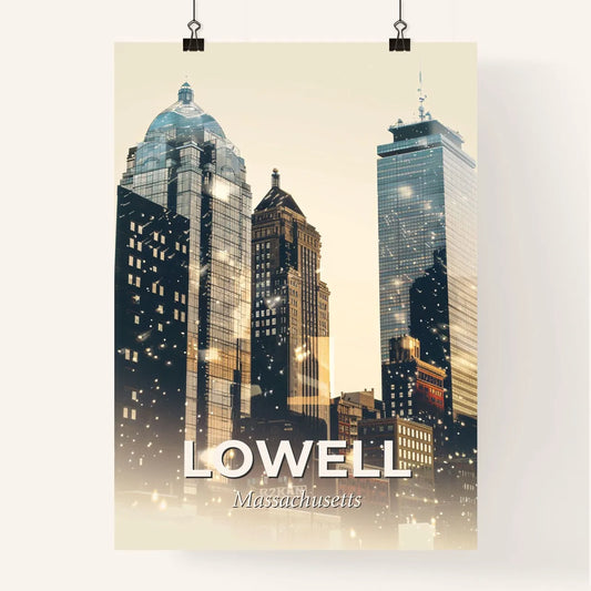 Lowell: City Skyline Architecture Poster Art Poster