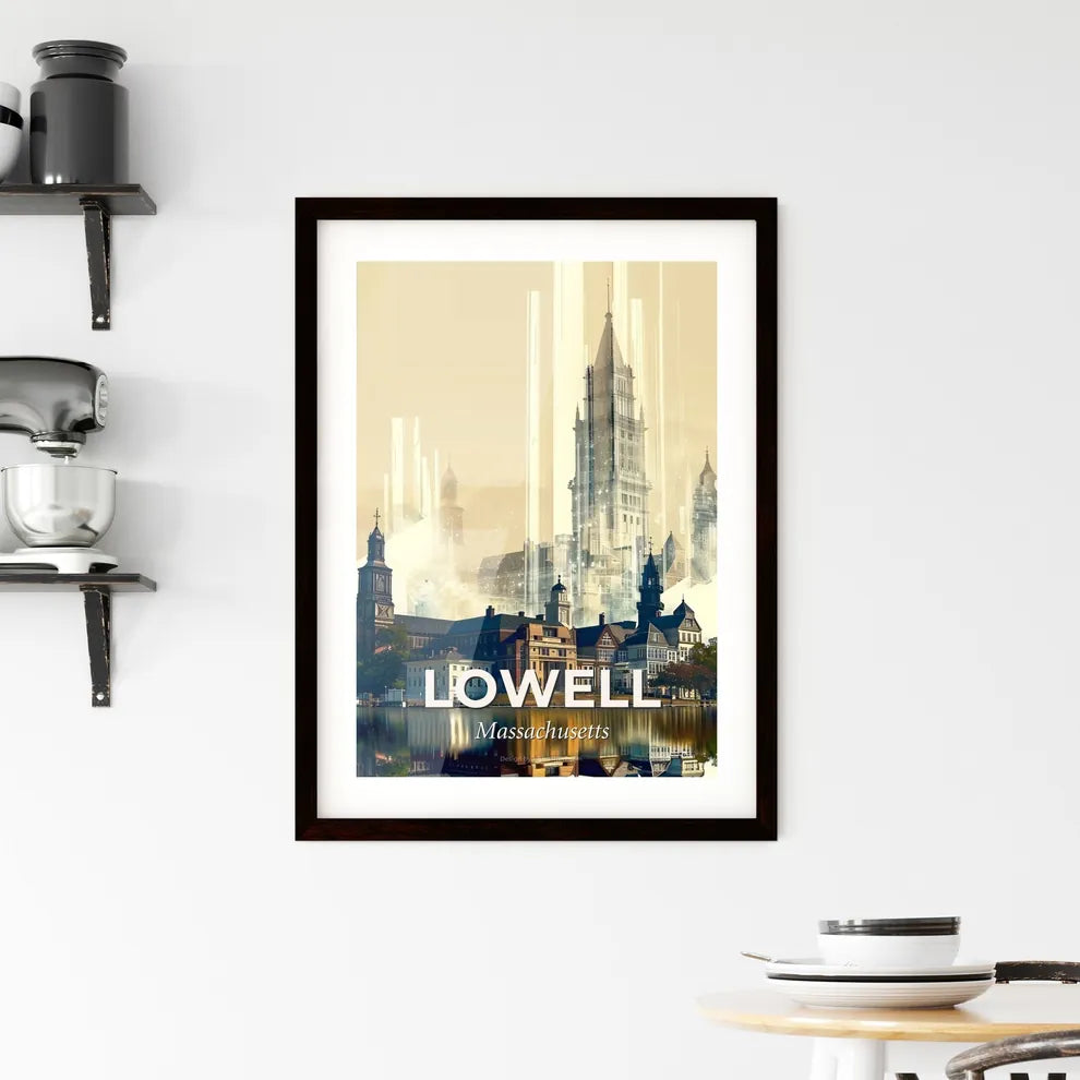 Lowell Cityline Artwork Poster: Skyline Magic Framed Print