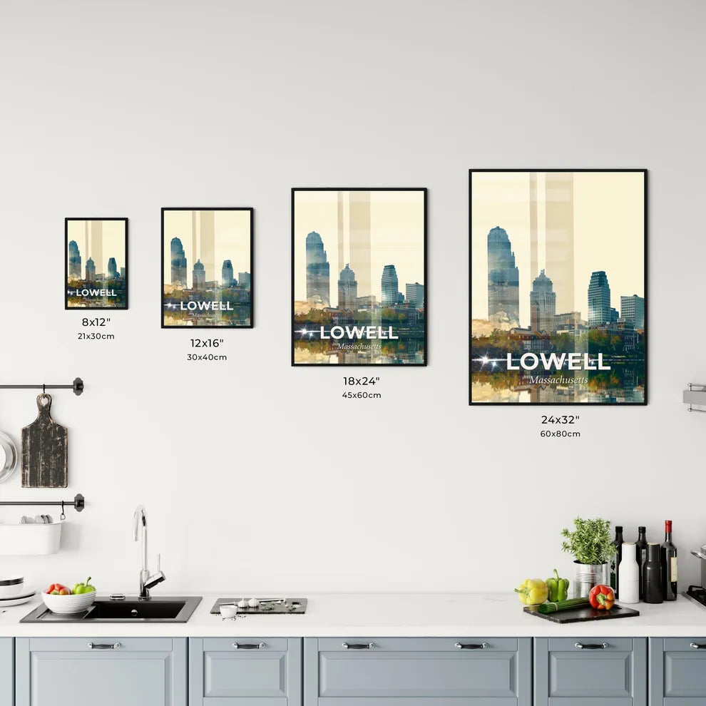 Lowell Cityscape Art: Iconography and Modernism Office Art