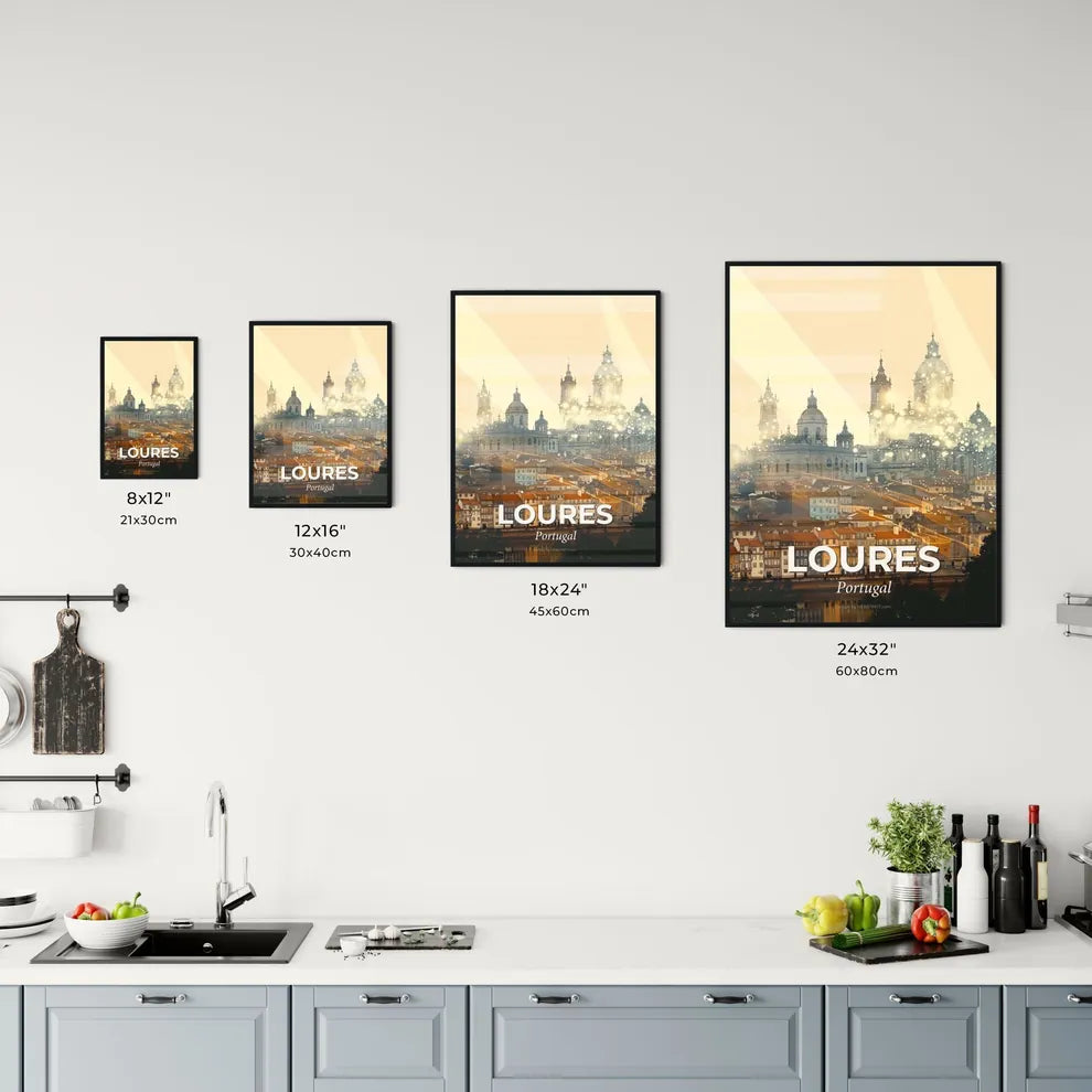 Loures Skyline Cityscape Composite Artwork Poster Office Art