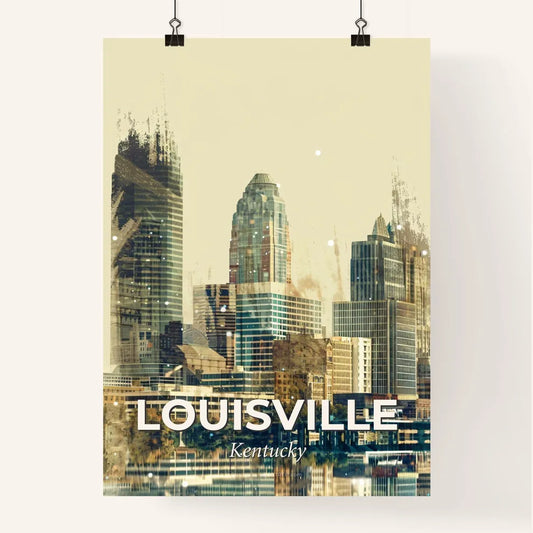 Louisville Kentucky City Skyline Fairytale Poster Poster