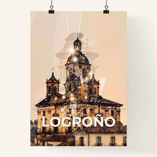 Logrono, Spain Double Exposure Artwork Poster