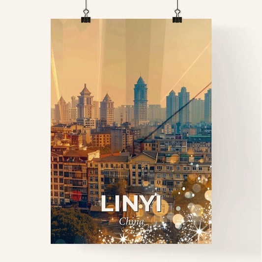 Linyi Skyline Poster: Local Architecture Icons Poster