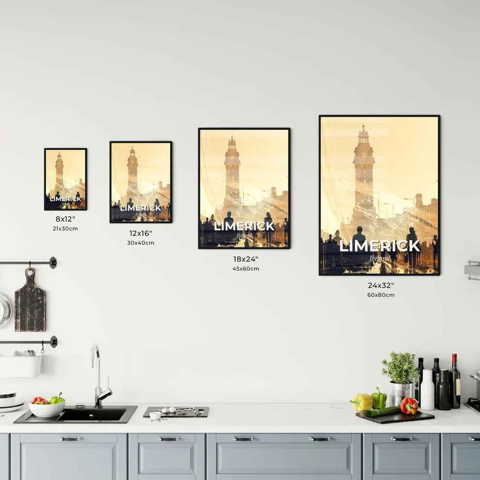 Limerick City Skyline Tapestry Wall Art Office Art