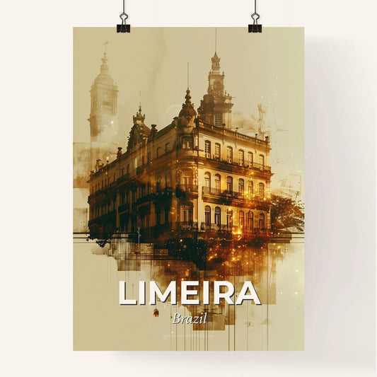 Limeira Skyline Cityscape Art Poster Poster