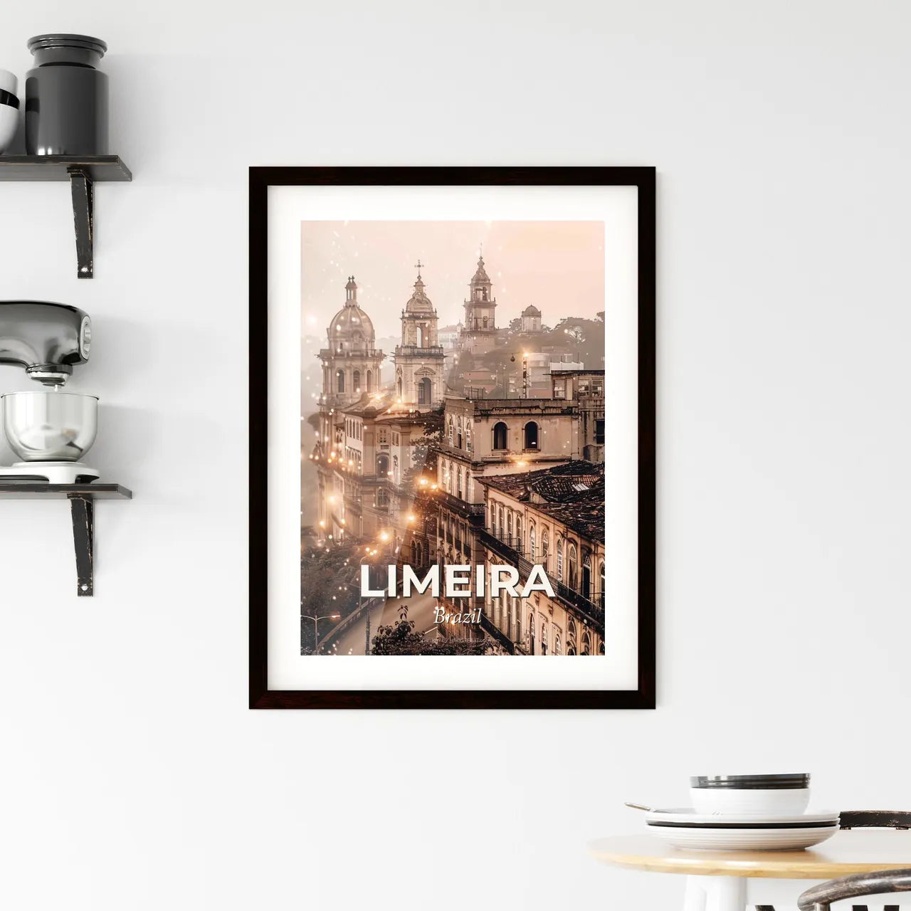 Limeira: City Charm in a Radiant Composite Framed Print